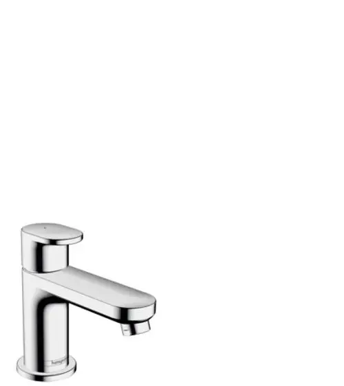 Hansgrohe Armatur mit Hebelgriff, geeignet für Kaltwasser oder vorgemischtes Wasser, glänzende Oberfläche, ohne Ablaufgarnitur.